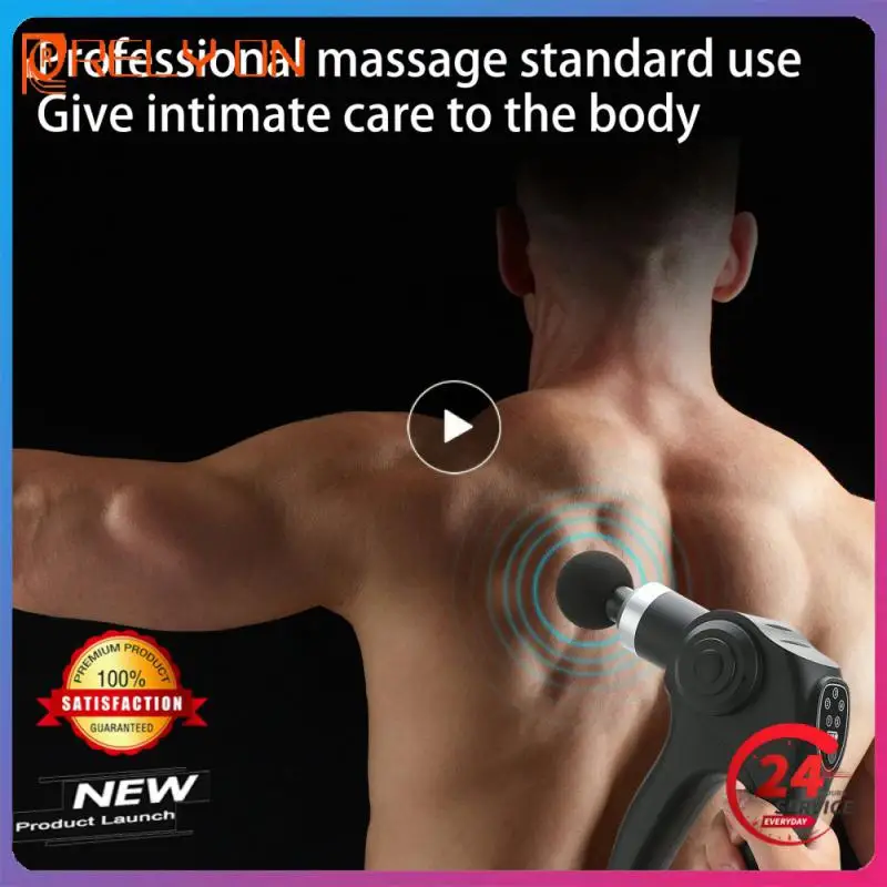 

4 Heads Massage Gun Deep Tissue Percussion Muscle Massager Relieve Pain Ultra-quiet Neck Back Body Relaxation Electric Massager