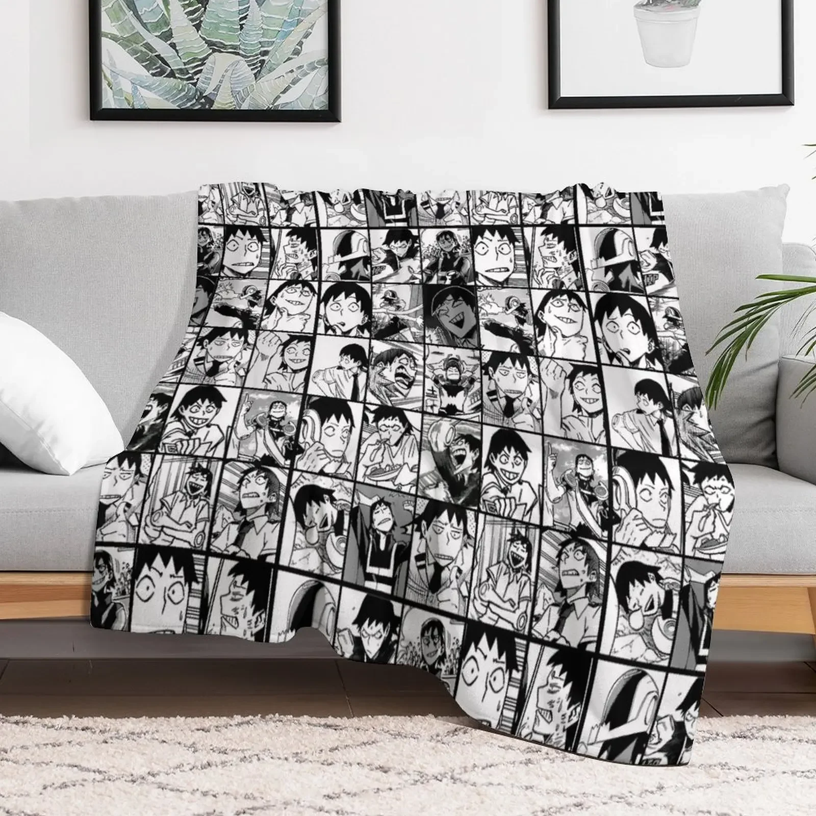Панели с рисунком комиксов-манга коллаж плед-одеяло для кровати среда тяжелые