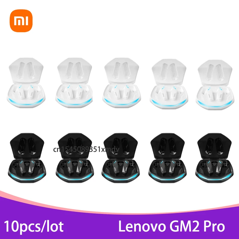 

10 шт., беспроводные наушники-вкладыши Lenovo GM2 Pro, Bluetooth 5,3