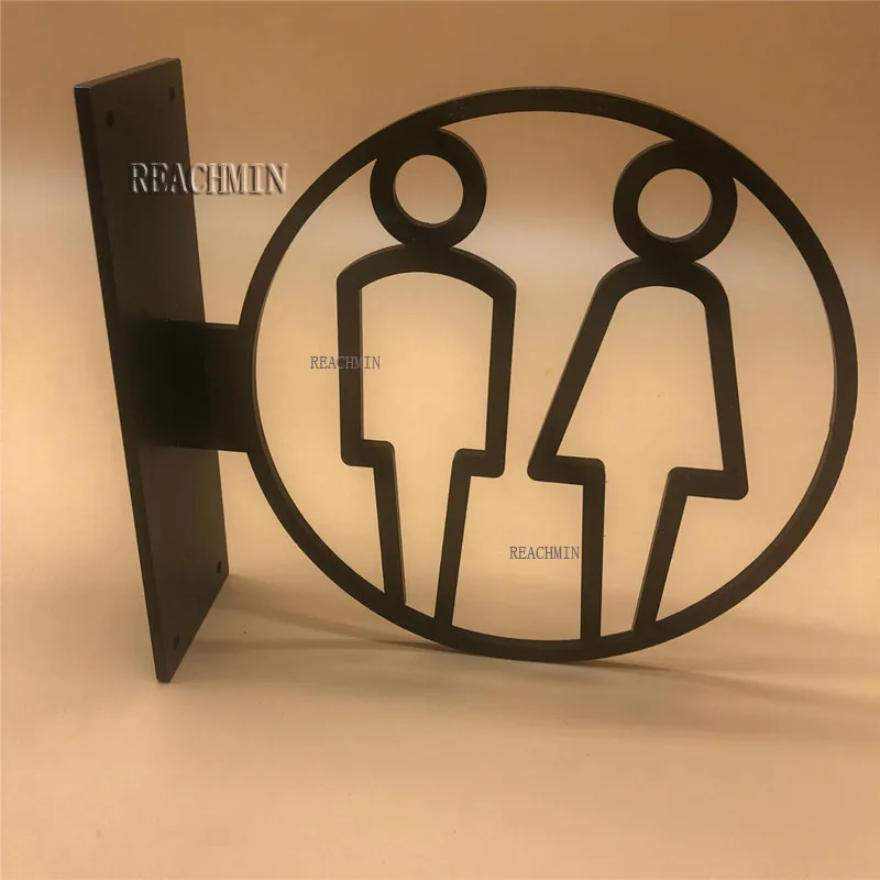 Фото 3D наклейка на дверь унитаза с боковым креплением для мужчин и женщин туалета