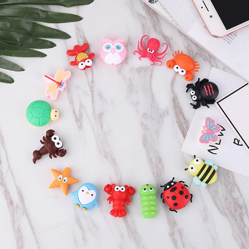 New Cable Bite Cute Animal Cable Protector USB Cable Organizer Chompers Charger Wire Holder Cable Dropshipping for iPhone Xiaomi