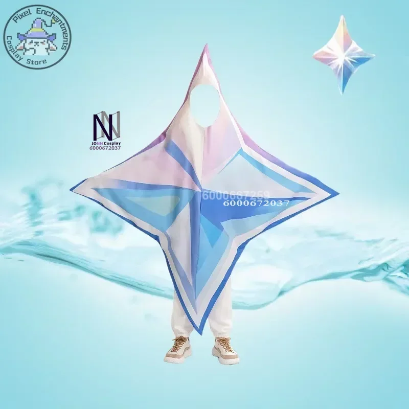 Genshin Impact Game для взрослых и детей Primogems карнавальный костюм с пентаграммой