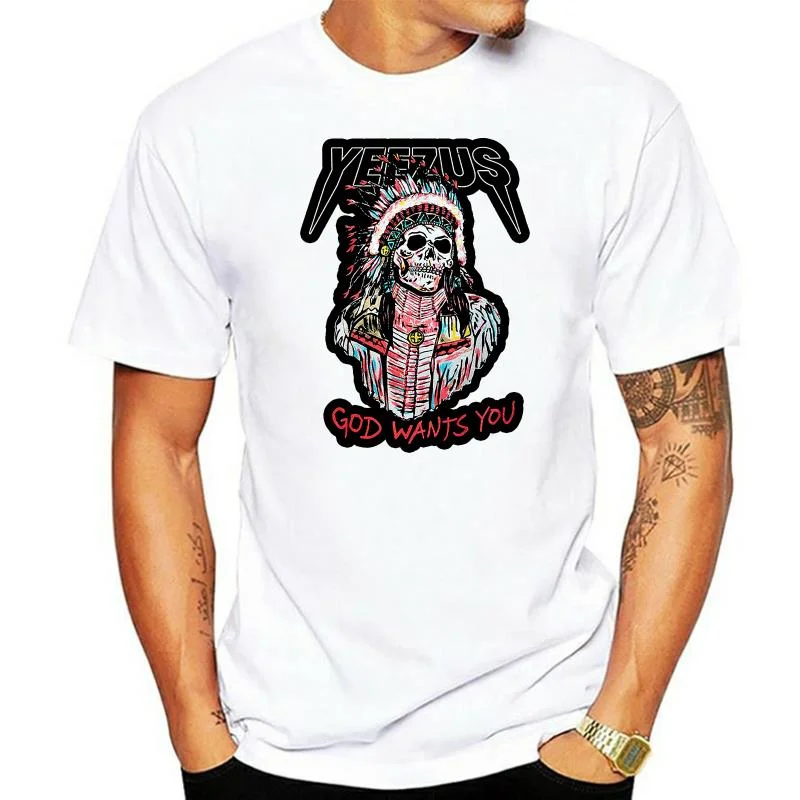 

Camiseta Kanye Западный Харадзюку для мужчин, уличная одежда, хип-хоп, God Want You