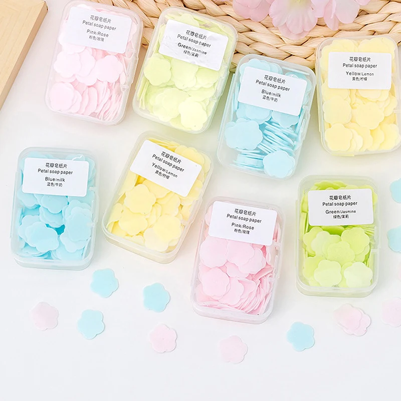 

1/3/5 Boxes Portable Washing Hand Soap Paper Foaming Scented Slice Travel Hand Wash Scented Style Send Randomly