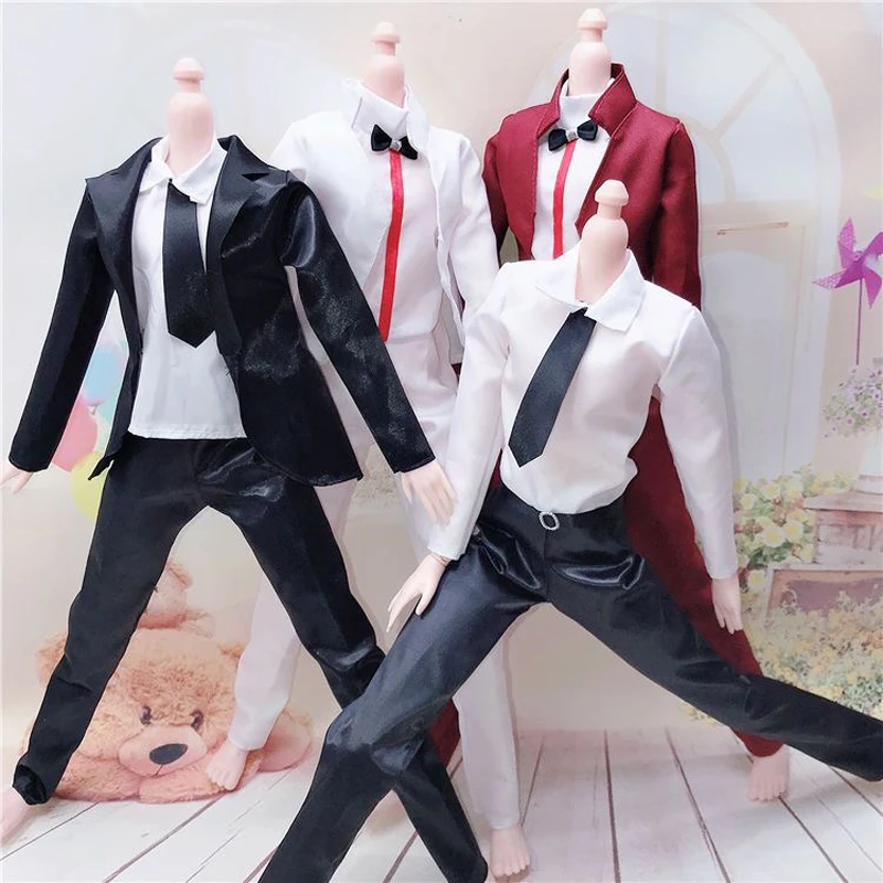 1/3 Male Boy Doll Clothes for Barbie 60cm BJD Doll Clothes Outfit Western Suit Full Set Boyfriend Change Clothes