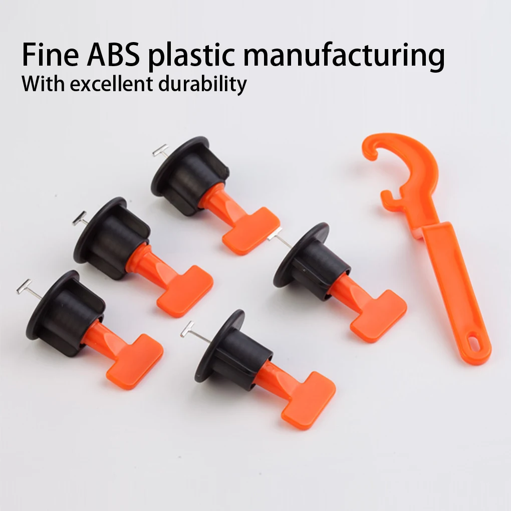 

50 Pieces Tile Leveling Tool Anti-corrosive Construction Leveler with Wrench