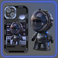 bandai disney astronaut premium sense phone case for iphone 13 12 11 pro mini xs max 8 7 plus x se 2020 xr silicone soft cover