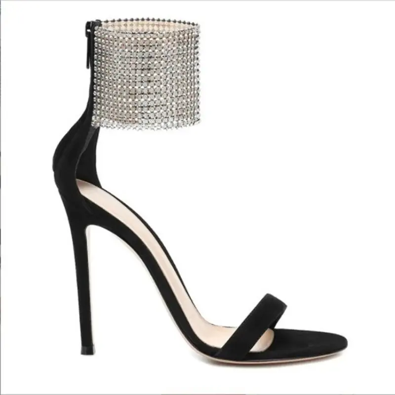 

New Women Casual High-heeled Sandals Sexy Nightclub Water Drill Pump Occupation Large Size 35-43