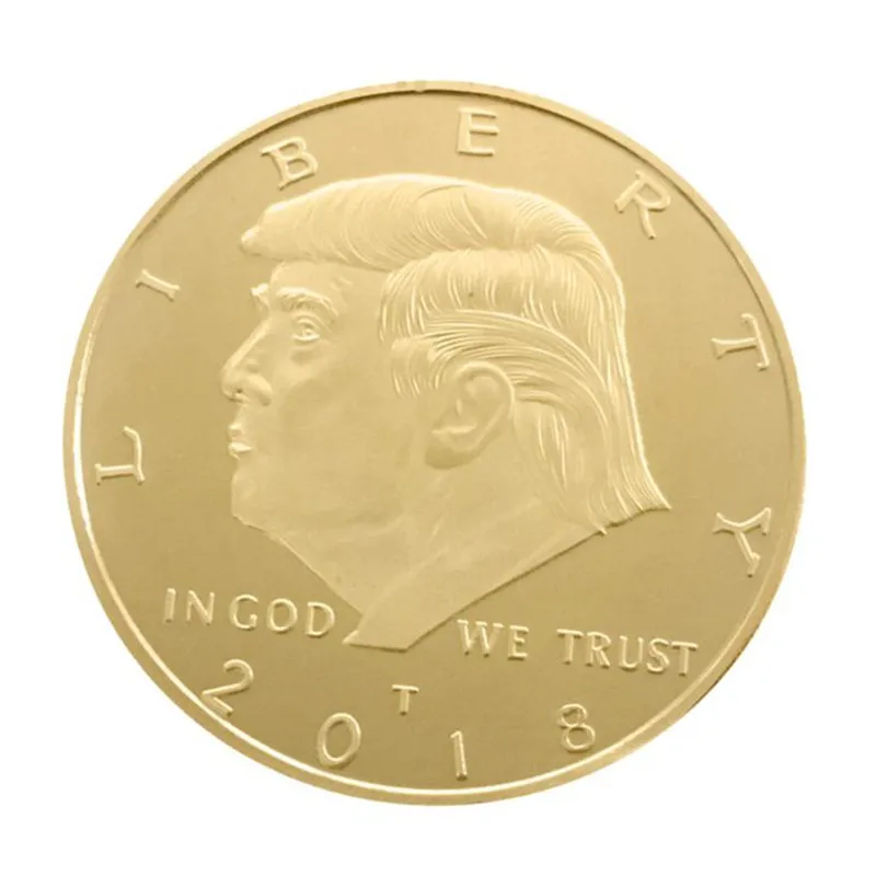 Фотообои с изображением Дональда Трампа исторические монеты посеребренные