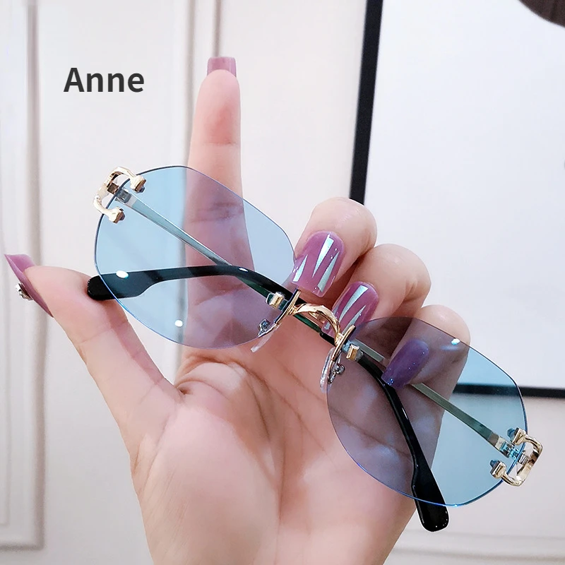 

Новые маленькие очки с прорезями, европейские и американские Нестандартные индивидуальные солнцезащитные очки, роскошные женские солнцез...