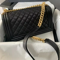 top quality genuine leather designer bags luxury handbags for women top handle bags black true leather small square diamond bags