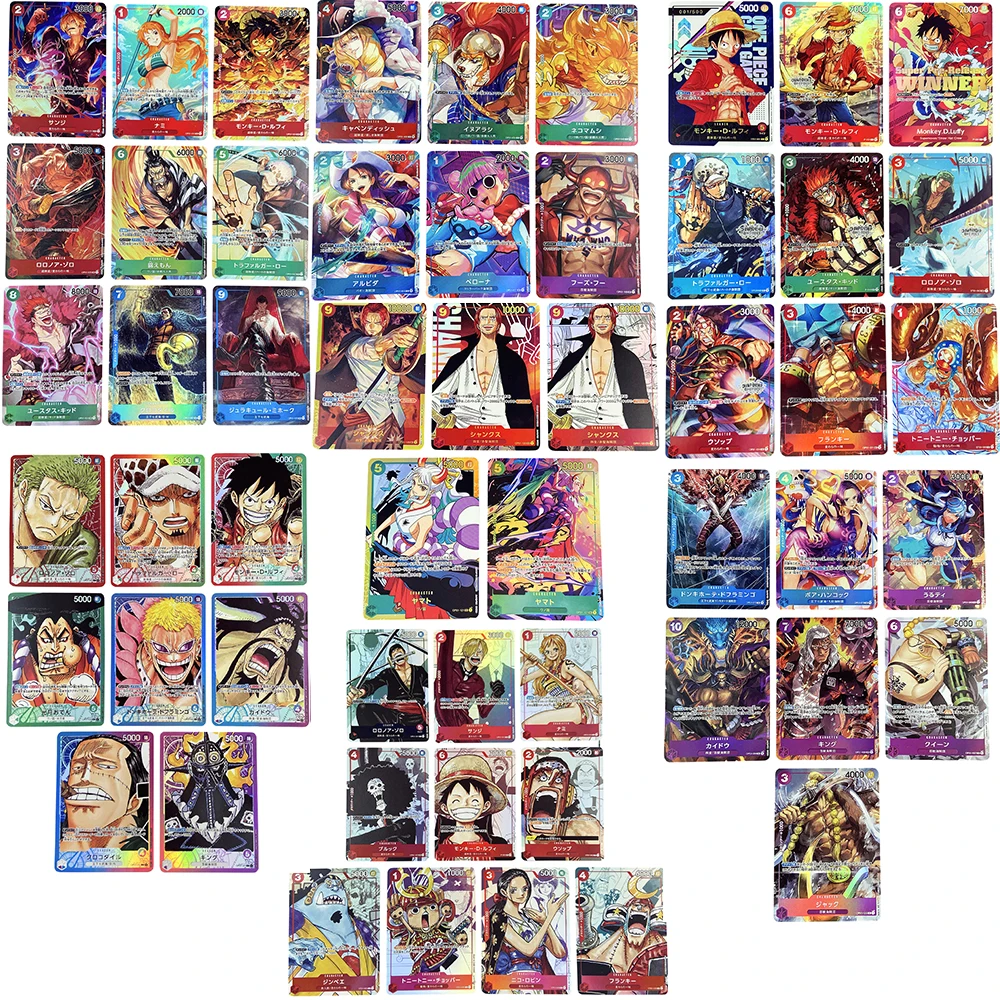 54pcs/set One Piece TCG OPCG Card Game Luffy Shanks Roronoa Zoro Japanese Version Hobby Collectibles Anime Collection Cards - купить по