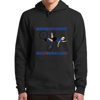 running the country is like riding a bike hoodies humor biden funny memes men women clothing casual soft pullover oversized