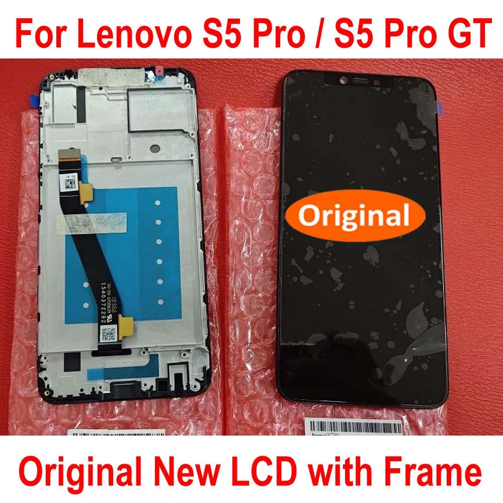 Original New LCD Display Touch Panel Screen Digitizer Assembly Glass Sensor For Lenovo S5 Pro L58041 S5pro GT L58091 Pantalla