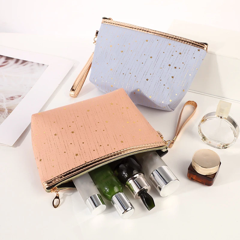2022 Fashion Cosmetic Bag Women Bronzing Bling Stars Makeup Bags Travel Organizer Toiletry Kits Portable Make Up Beautician |