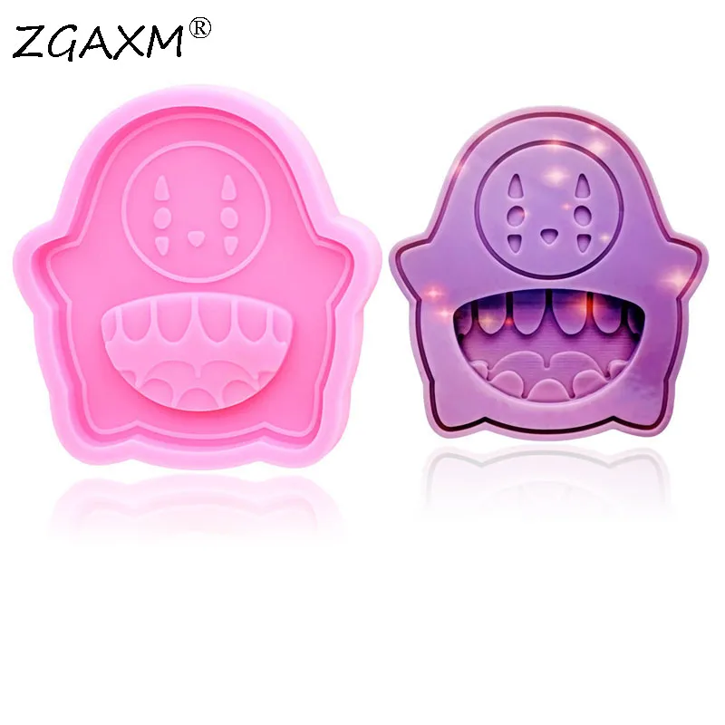 

LM 209 DIY No face Keychain cartoon Kawaii Mold Silicone Cake Chocolate Silico Mold Shiny Polymer Clay epoxy and UV jewelry Mold