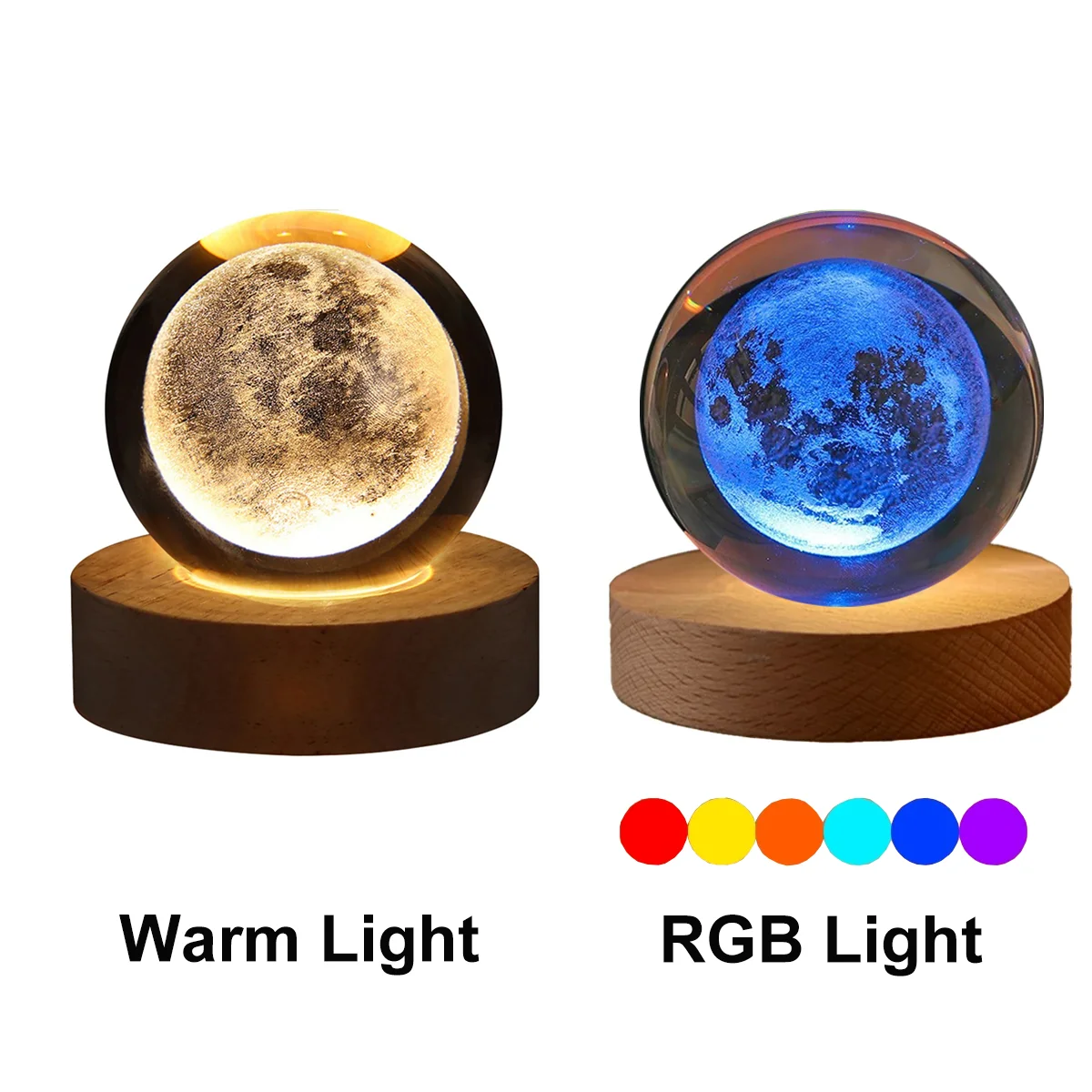 

Ночник "Космос", хрустальный шар, RGB