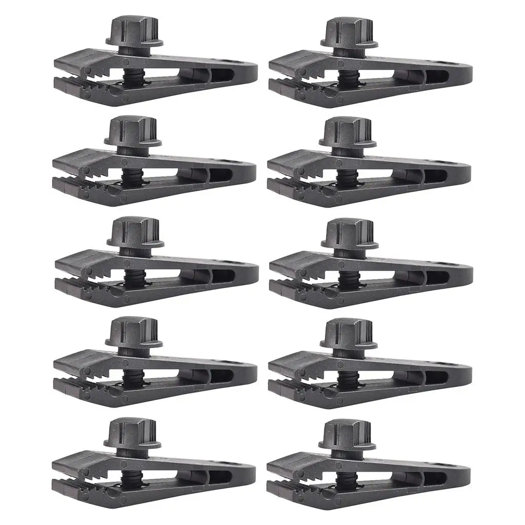 

Lots 10 Tarp Clips Thumb Screw Grip for Swimming Pool Covers