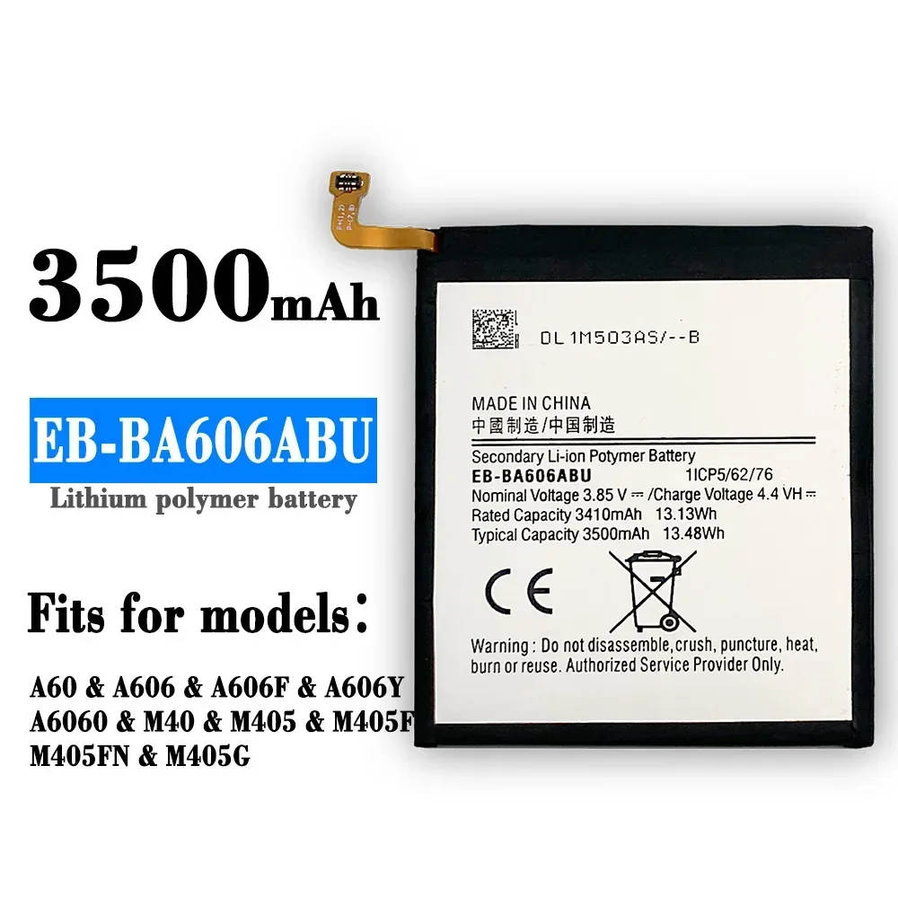 Аккумулятор EB-BA606ABU 3500 мАч для SAMSUNG Galaxy A60 SM-A606F/DS SM-A6060 SM-A606F + бесплатные инструменты