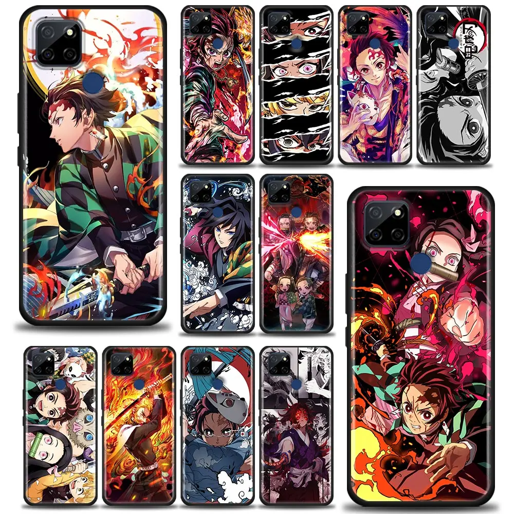 

Demon Slayer Anime Funda For Oppo A52 A53 A72 A94 Reno 5 5G 3 4 6 Case For Realme C21Y C25 C12 C11 Cases Cover Kimetsu No Yaiba