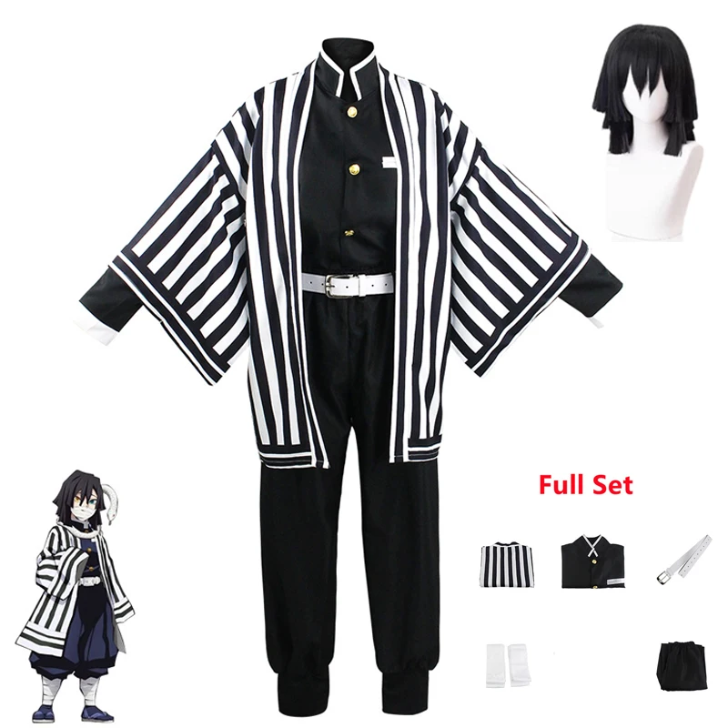 

Костюм-кимоно для косплея из аниме «рассекающий демонов», униформа для мужчин и детей, униформа на Хэллоуин, Рождество, вечеринку