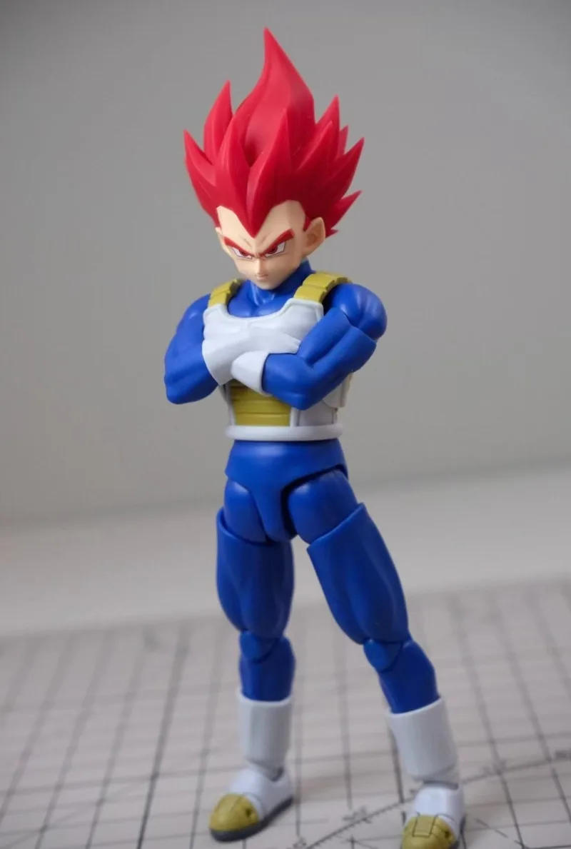 Фото 【Nono Custom】В наличии! Комплект аксессуаров для фигурки Dragon Ball SHF Vegeta: сменные детали, голова с черными/красными волосами №4
