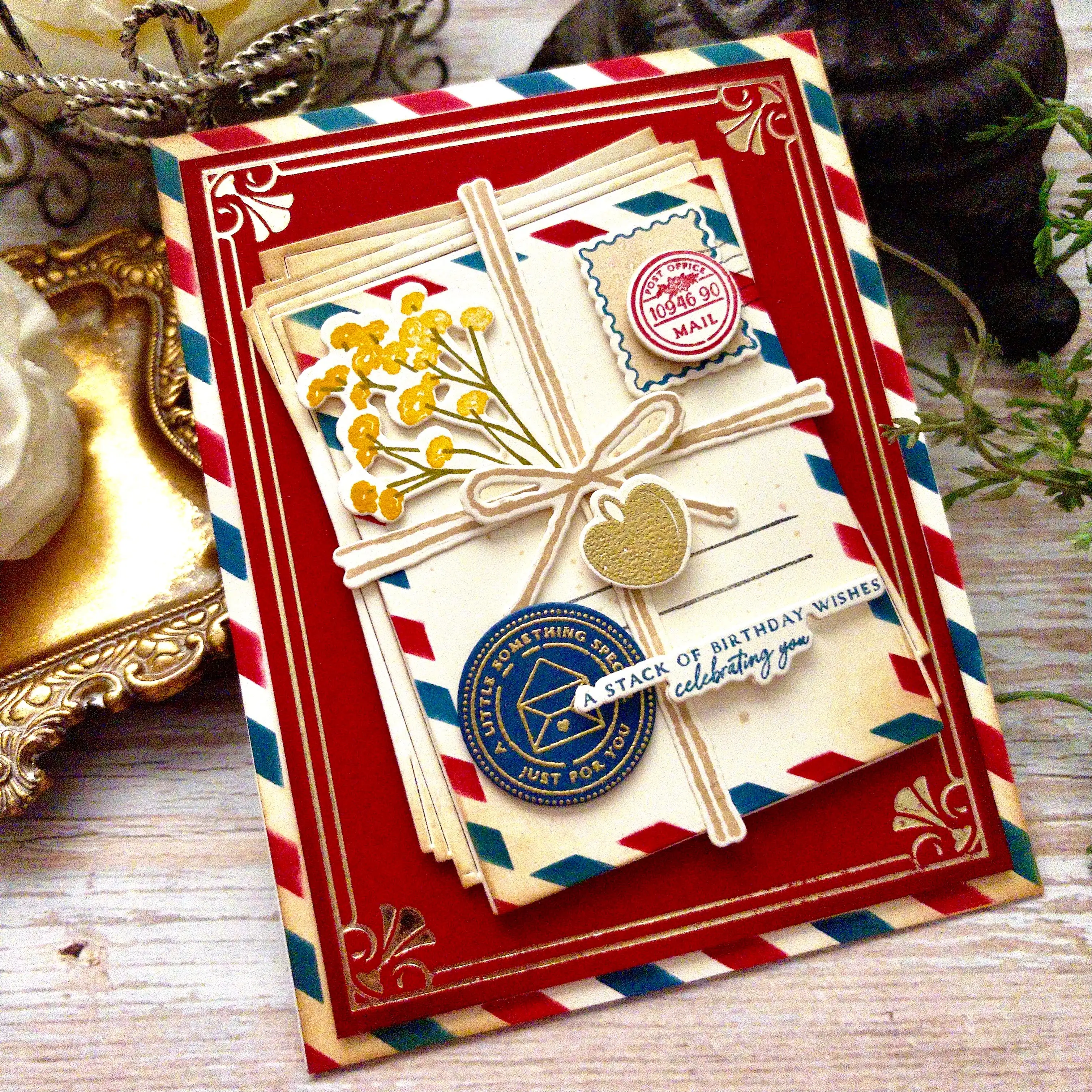 Фото Июль 2026: Новые металлические вырубные штампы Papertray Ink Love to Layer: Ticket Stacked Mail для DIY-альбомов, скрапбукинга и творчества №5