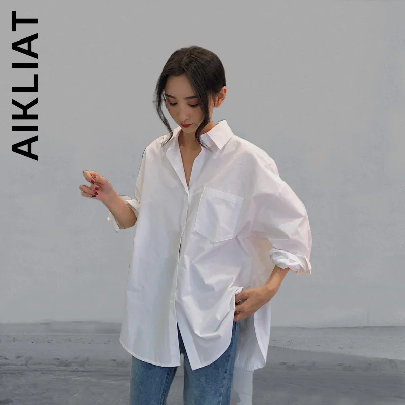 

Aikliat Women 2022 Shirt Slim Sexy Loose Tops Office Lady Vintage Ladies Top Party Women Top Long Sleeve Casual Mom Clothes