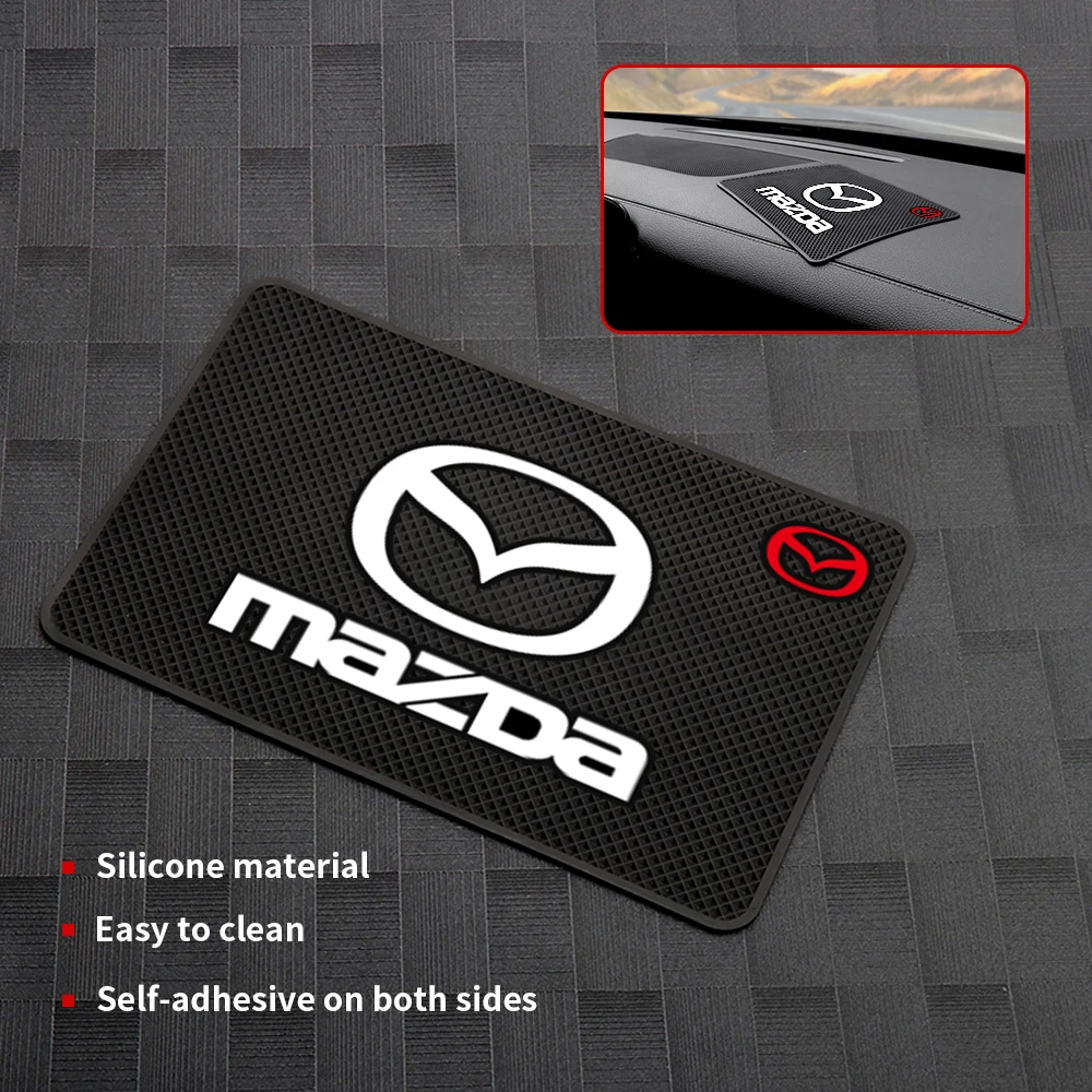 

Car Silicone Dashboard Non Slip Phone Mats Anti-slip Pads Auto Accessories For Mazda 2 3 cx5 6 MS RX CX3 CX4 CX8 CX9 Axela MP