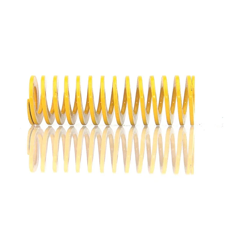 

1PCS Yellow Long Light Load Stamping Compression Mould Die Spring Outer Diameter 16mm Inner Diameter 8mm Length 25-300mm