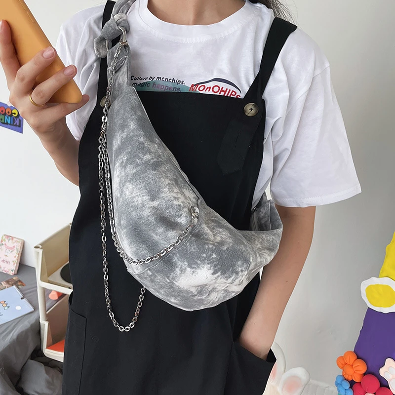 Индивидуальные универсальные нагрудные сумки Y2k в эстетическом стиле модная