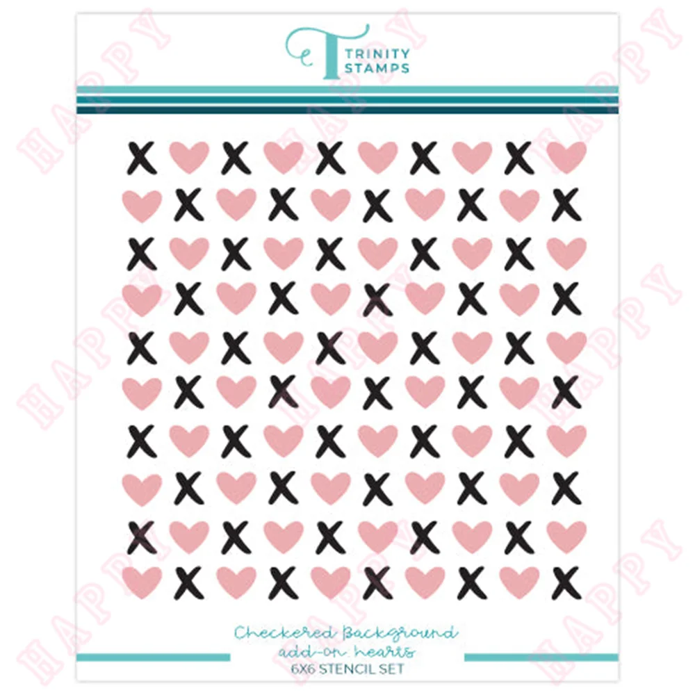 

New Hearts 6x6 Stencils Valentine's Day Photo Album DIY Scrapbooking Paper Diary Decoration Manual Handmade Embossing Template