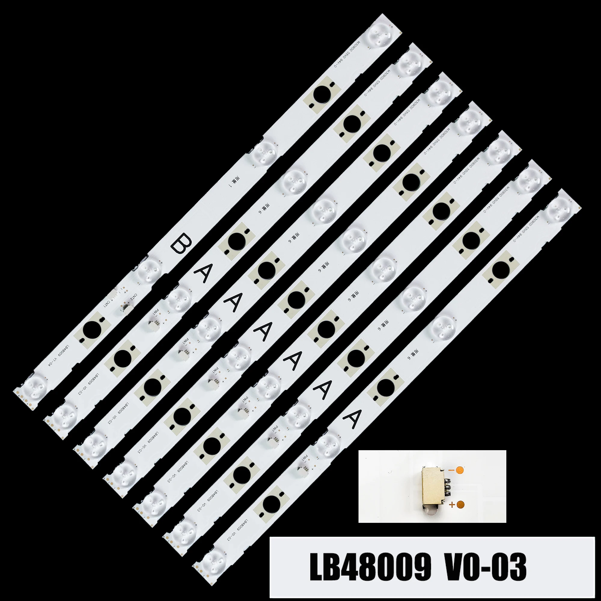 

Светодиодная лента подсветки для KDL-48W650D 48WD653 48W655D LB48009 V0_03 E465853 NS6S480DND02 M30900 LSY480WN02-301 LSY480HN02-F02