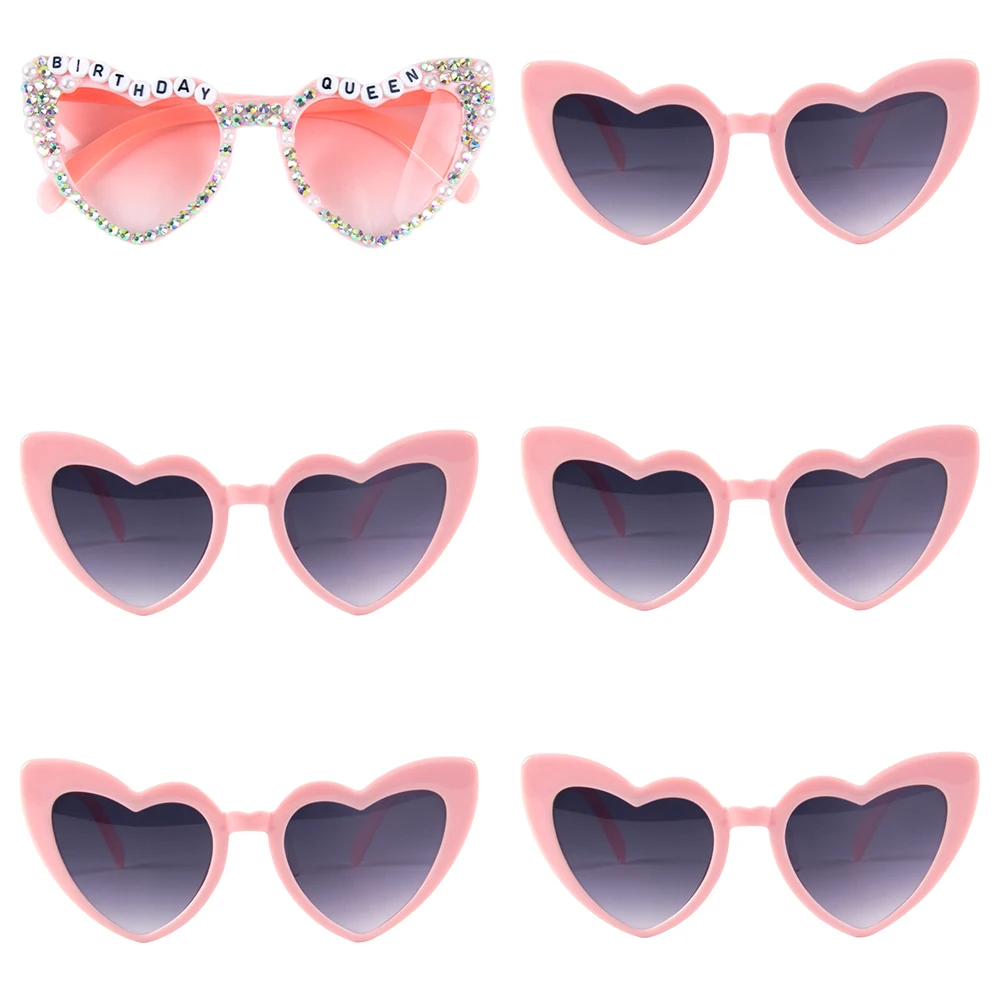 6/8 шт. пластиковые солнечные очки в форме девичника