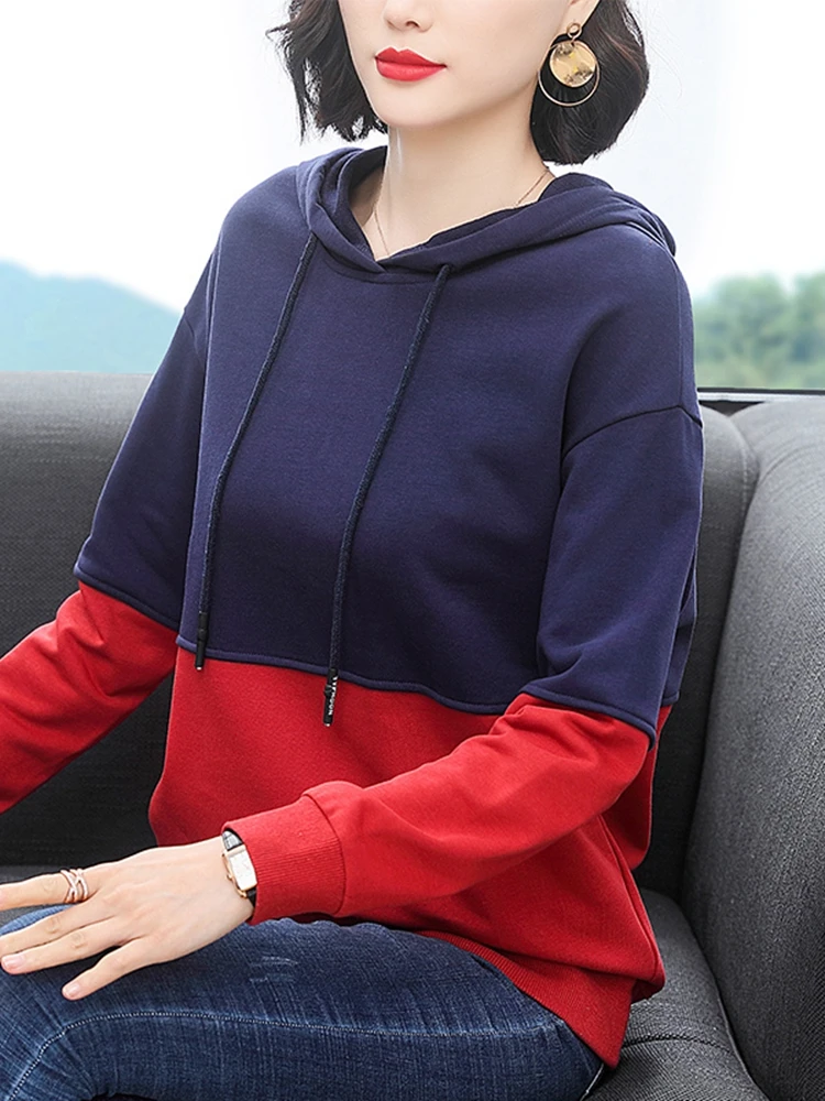 

BOBOKATEER New Fashion Hoodies Women Tops Mujer Wetement Femme 2022 Loose Felpe Donna Long Sleeve Bluzy Damskie Female Clothing