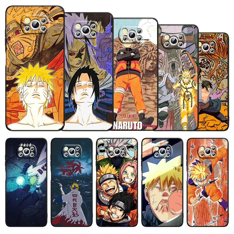 

Anime naruto ninja war Phone Xiaomi Civi Mi Poco X3 NFC F3 GT M4 M3 M2 X2 F2 Pro C3 F1 Silicone TPU Cover