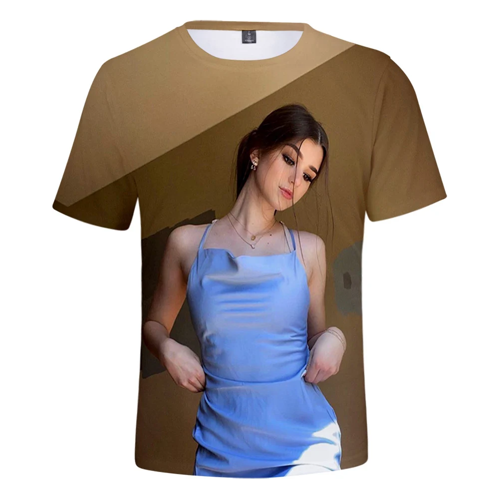 

Singer Brooke Monk Hip Hop 3D Print Men/women t shirts summer fashion causal Streetwear Harajuku short sleeve round neck tops