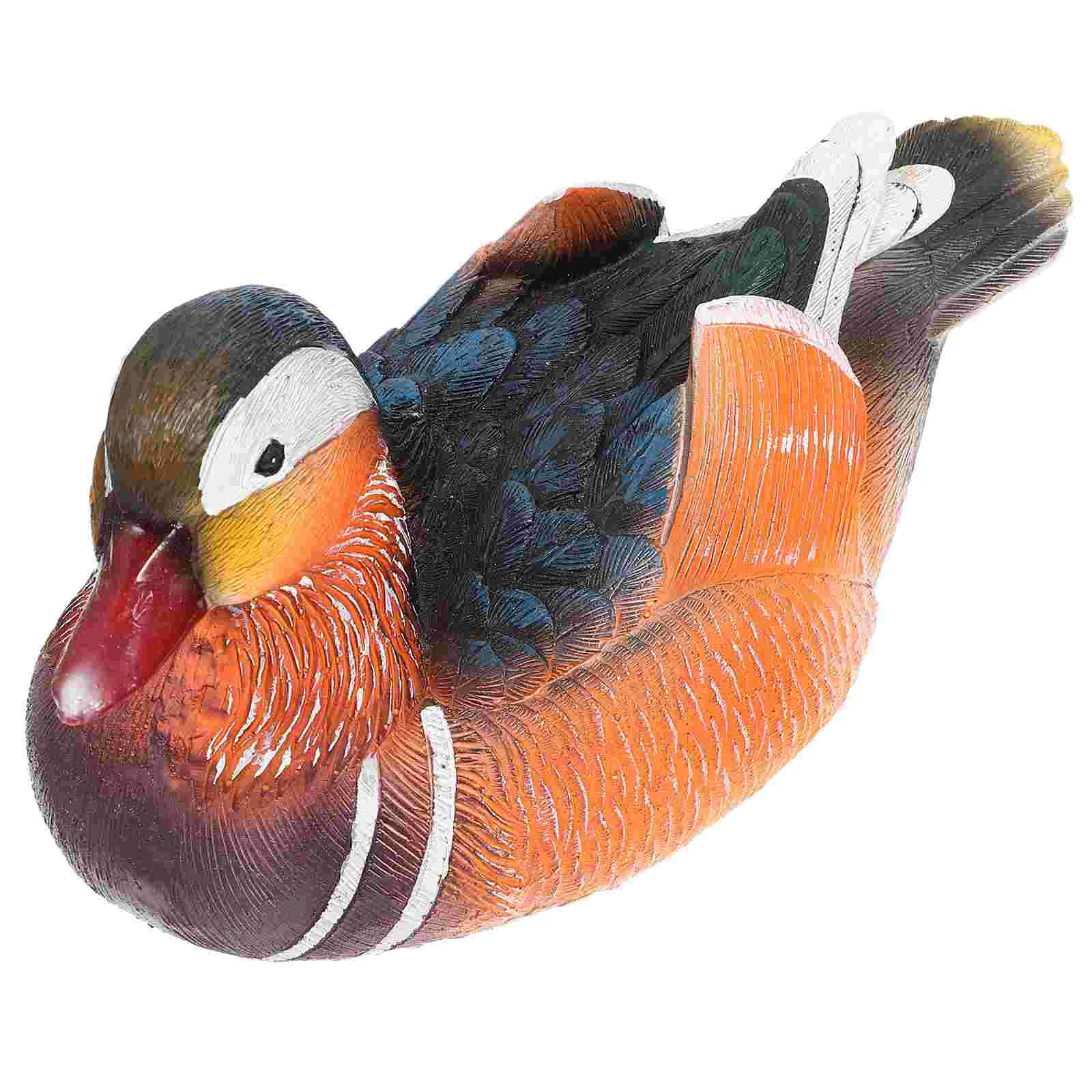 

Fish Decorations Tank Resin Goose Sculpture Duck Garden Figurines Duck Sculpture Garden Resin Mandarin Duck