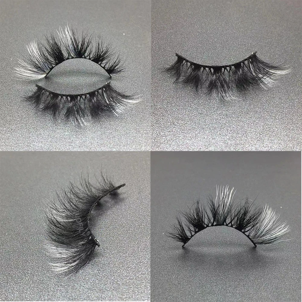 Красные синие фиолетовые Розовые Смешанные 3D норковые цветные ресницы Омбре