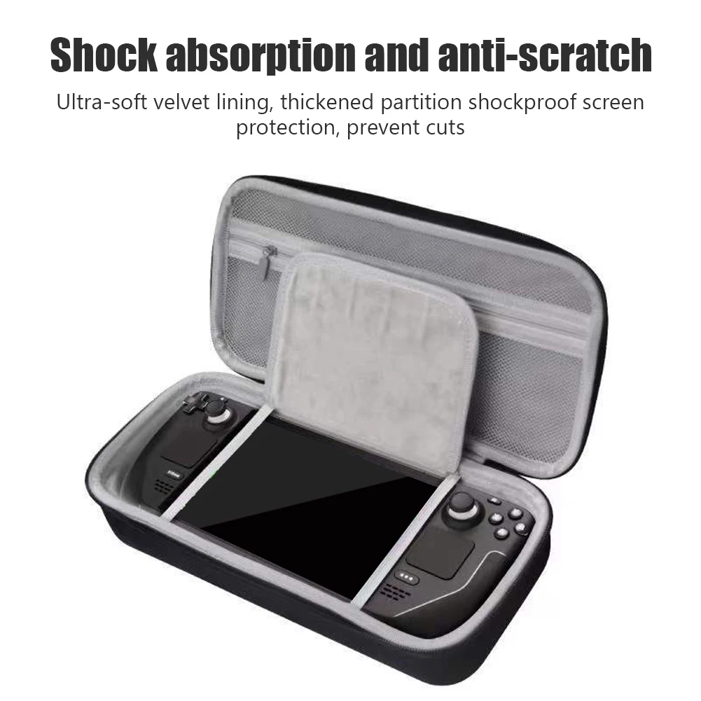 

Game Console Storage Bag for Steam Deck Portable Hand Storage Bag Anti-Scratch Carry Case Anti-Fall Protective Gaming Handbag