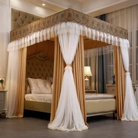 folding double large mosquito net window door decoration curtain princess canopy adult bed frame moustiquaire bedroom tent ek50