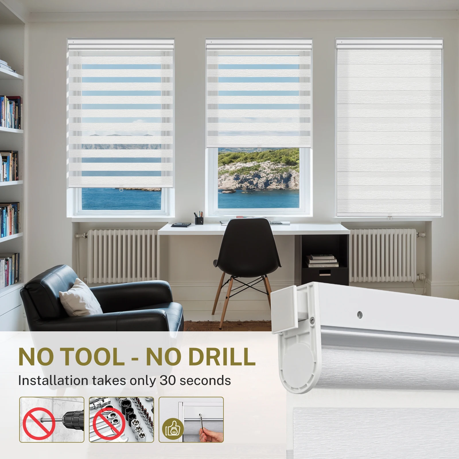 Электрические жалюзи Moonice без дрели