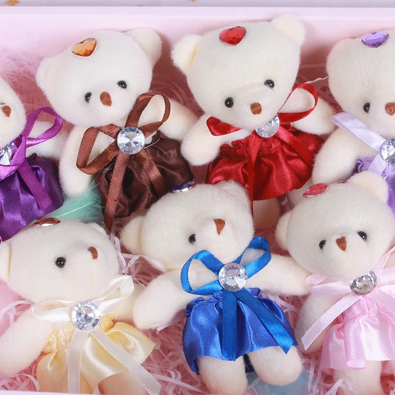 10 Colors 12cm Teddy Bear Doll Toy Kawaii Bear Plush Animal Toy Cute Ribbon Skirt White Bear Boy Girl Holiday Gift Decoration
10 Colors 12cm Teddy Bear Doll Toy Kawaii Bear Plush Animal Toy Cute Ribbon Skirt White Bear Boy Girl Holiday Gift Decoration