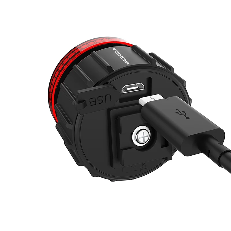 Задний фонарь для велосипеда MEROCA многофункциональный мигающий задний с датчиком