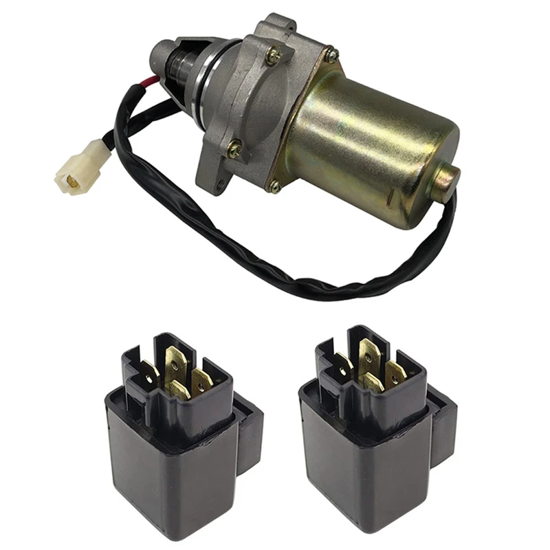 Стартер и реле для Suzuki ATV LT80 Quadsport 1987-2006 Kawasaki KFX80 2003-2006 31100-40B01 31100-40B00 аксессуары