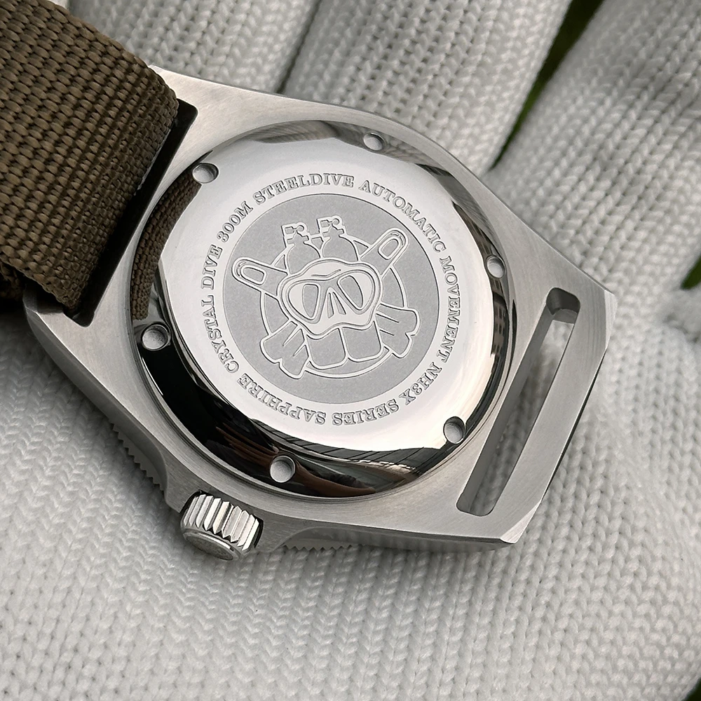 Мужские часы STEELDIVE GMT, 41 мм, военные автоматические механические наручные часы, 30 АТМ, водонепроницаемые, BGW-9, со светящимся сапфиром NH34 (art.: 3920d1a75bcfb) - 3920d1a75bcfb
