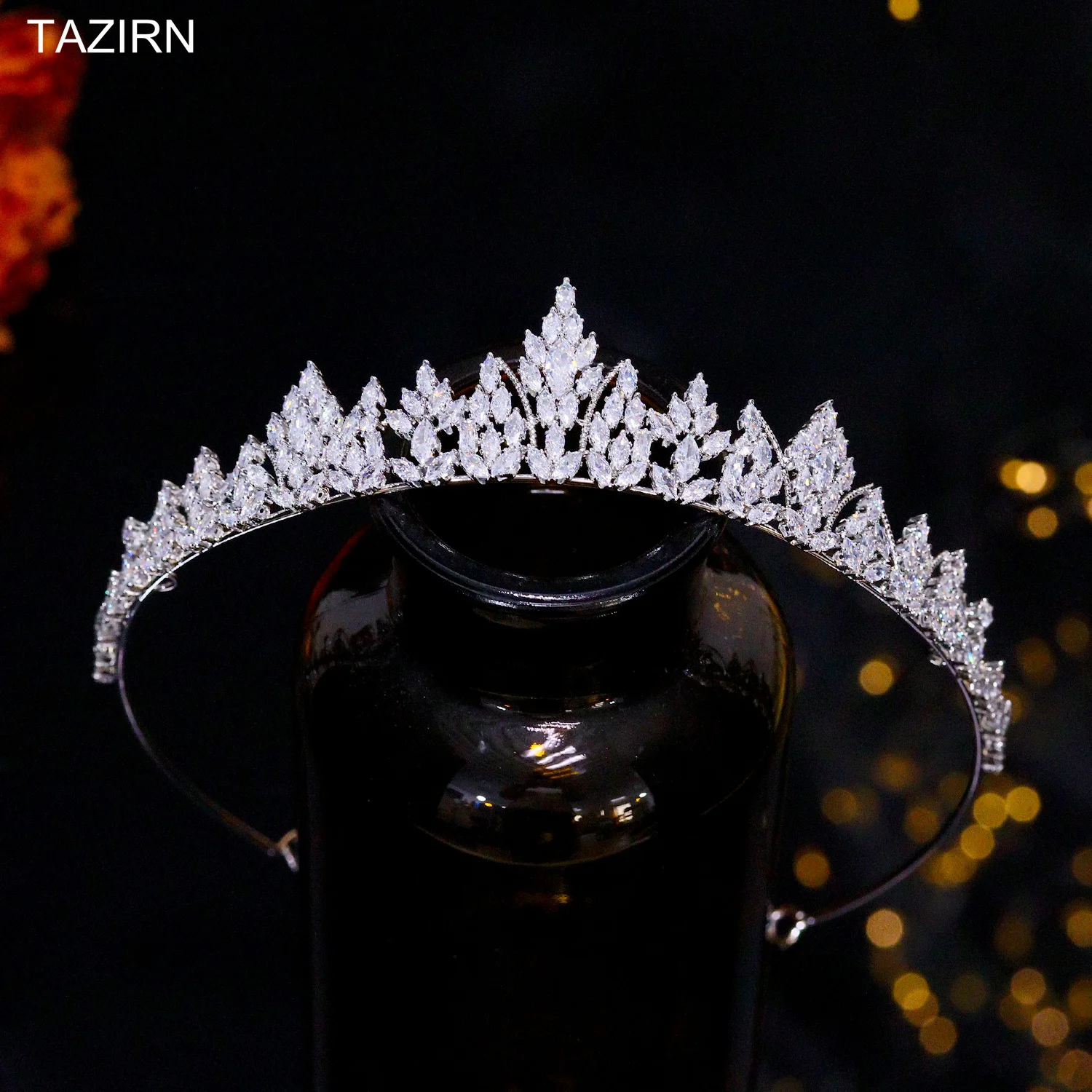 

New AAA Zirconia Small Wedding Crowns for Women CZ Handmade Princess Girls Tiaras Wedding Birthday Headdress Sweet 16 Headwear