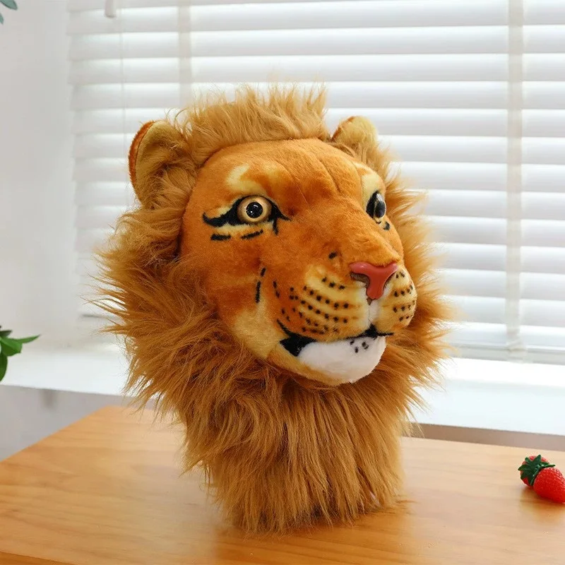 Рюкзак для пары рюкзак с головой тигра и льва мужчин женщин плюшевые сумки