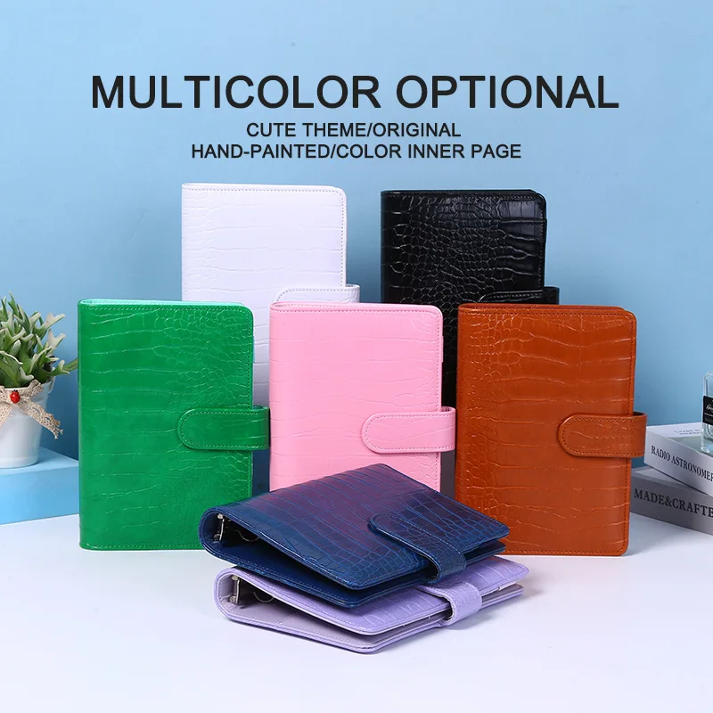 

A5/A6 Crocodile Budget Planner Cash Envelope Binder With Budget Envelopes A6 Binder Pockets Cash Envelope Wallet For Budgeting