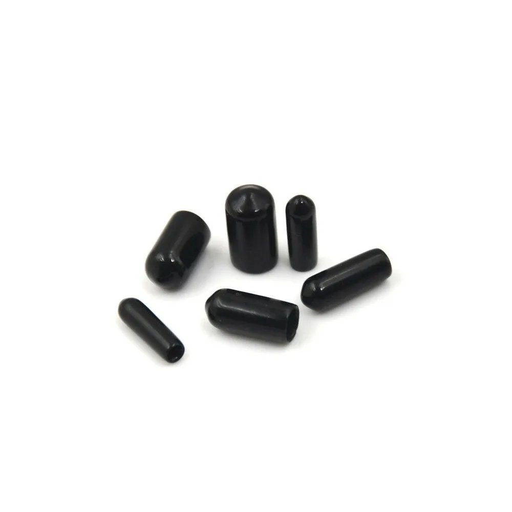 

1000pc Round Rubber End Cap Cover for Pipe Plastic Tube Hub Screw Thread Protector Push-fit Caps M10 M12 M16 M14 M8 12 Black